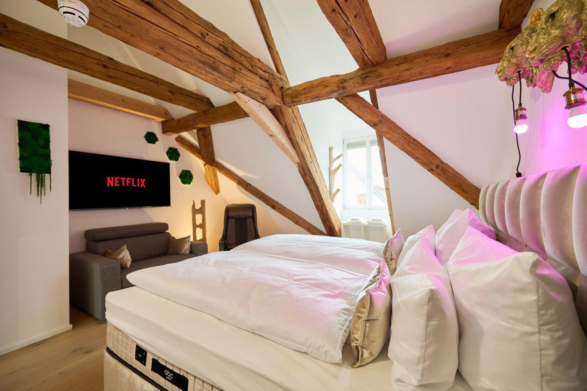 Wood World Luxury - Massage - Bergblick - Tranpolin- Parken Lejlighed Markdorf Eksteriør billede